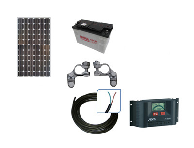 Inselsolaranlage Brasilien 100 Watt 12 Volt DC Inselsolaranlage Brasilien 100 Watt 12 Volt DC